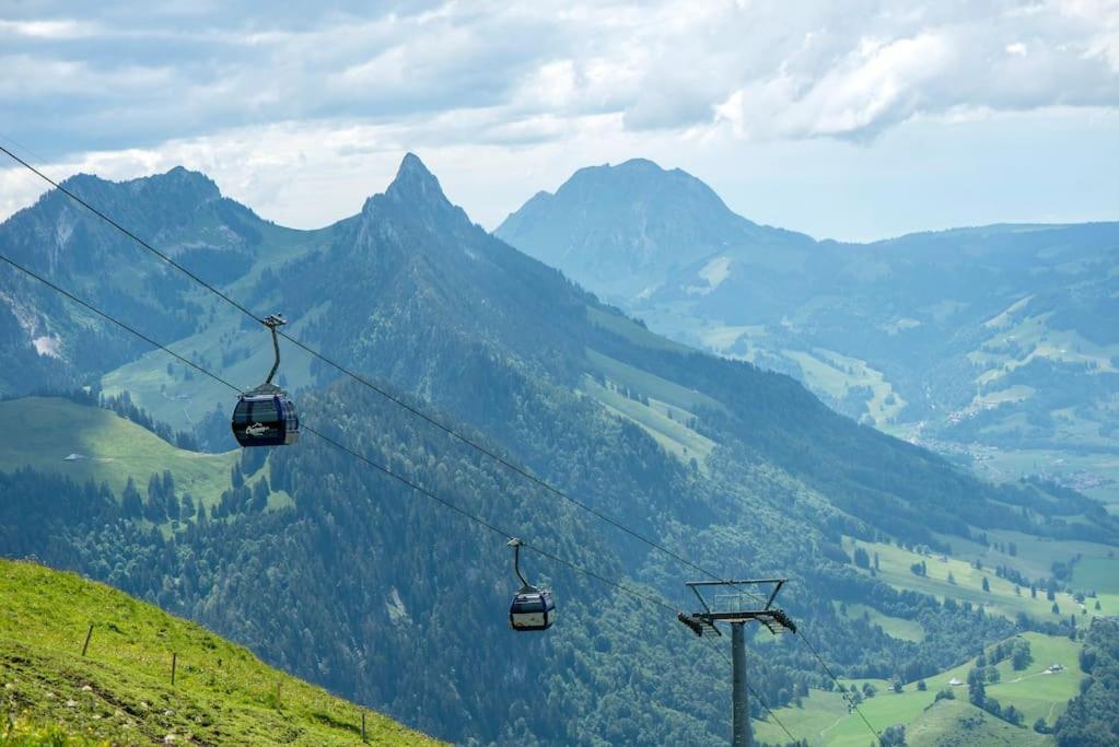 Confortable Chalet Avec Magnifique Vue En Gruyere. Charmey Exterior photo